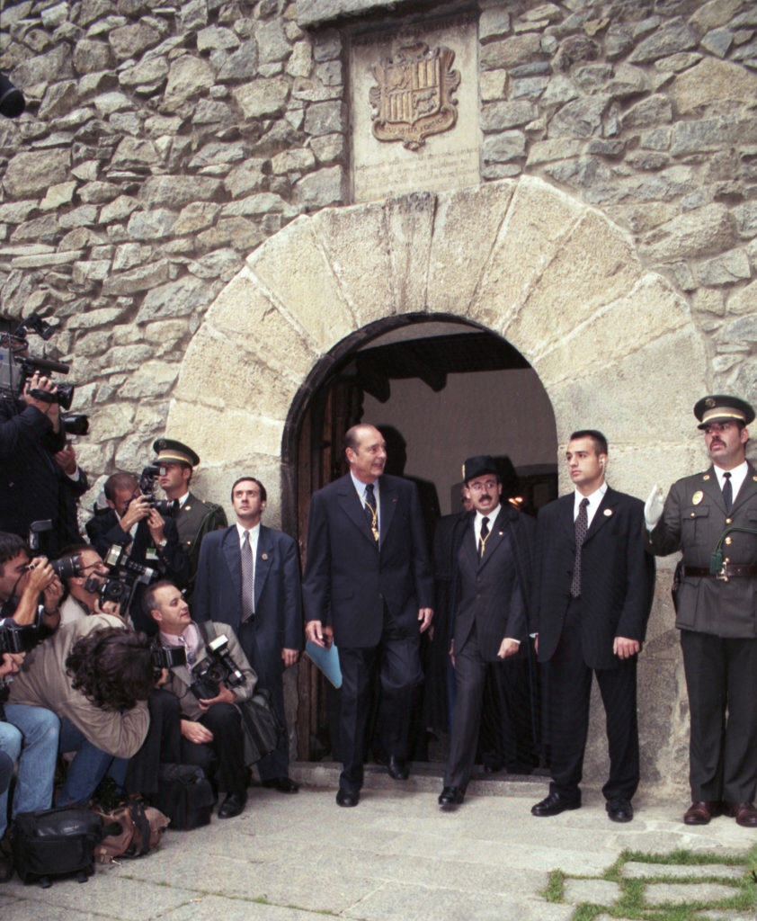 Fotografia Jacques Chirac, Govern d'Andorra